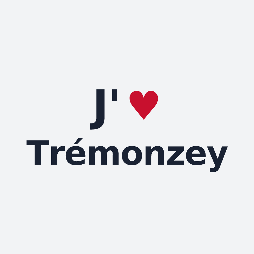 Poster personnalisé Trémonzey — design « J'aime Trémonzey » imprimé sur le poster
