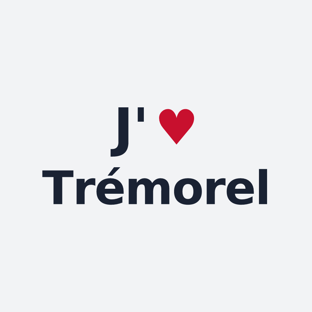 Poster personnalisé Trémorel — design J'aime Trémorel