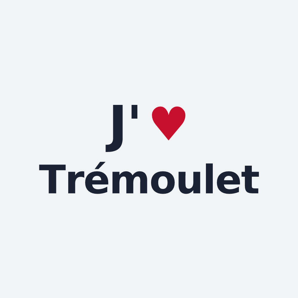 Poster personnalisé Trémoulet — design J'aime Trémoulet