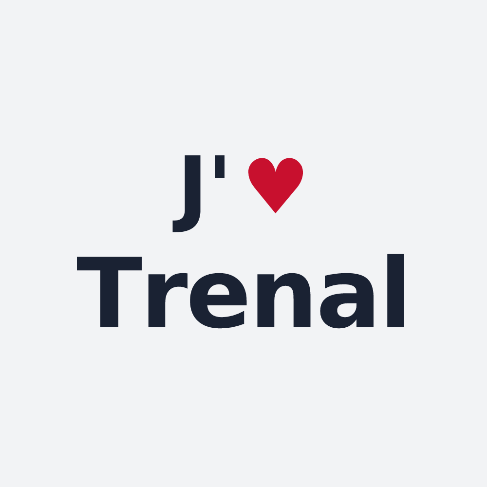 Poster personnalisé Trenal — design J'aime Trenal