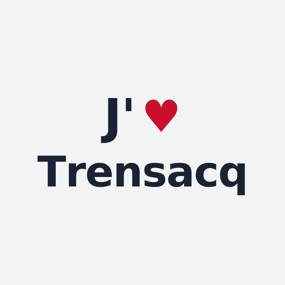 Poster personnalisé Trensacq — design J'aime Trensacq