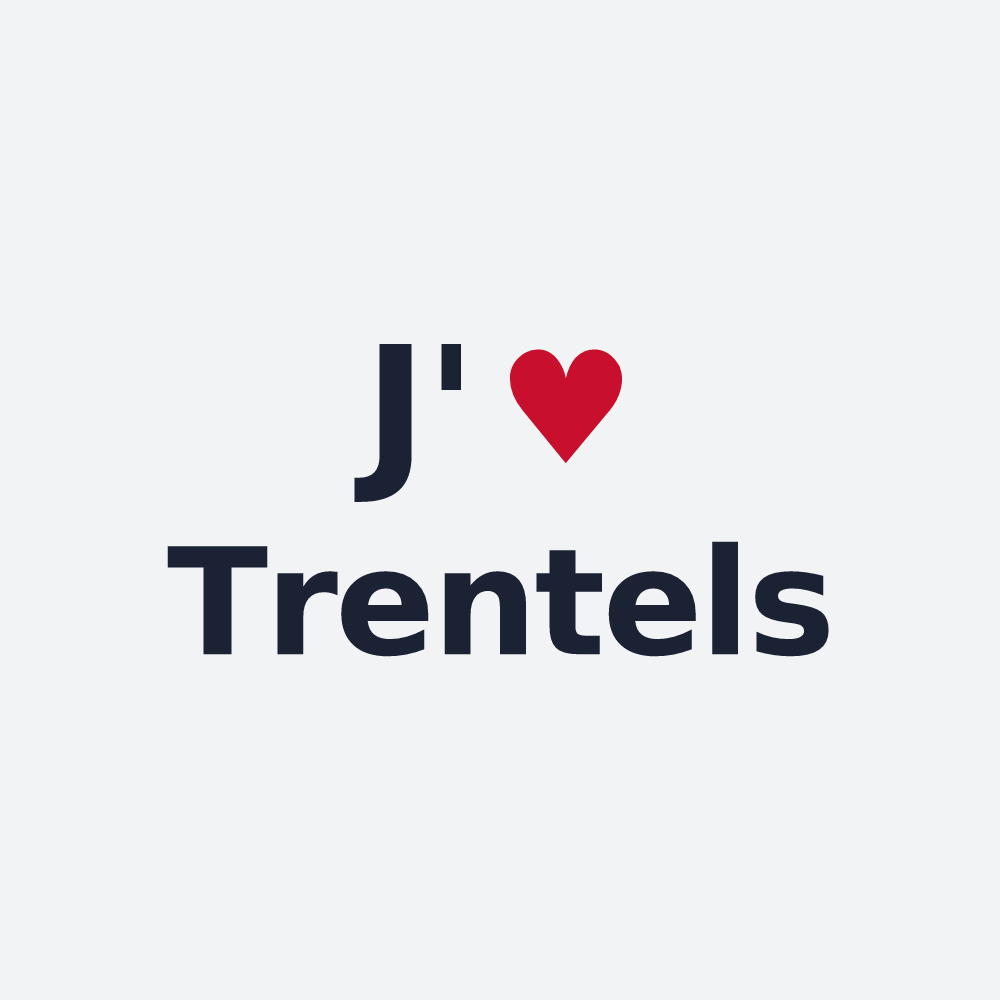 Poster personnalisé Trentels — design J'aime Trentels
