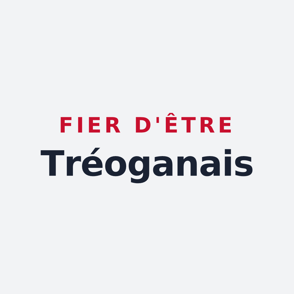 Poster « Fier d'être Tréoganais » — design pour Tréogan
