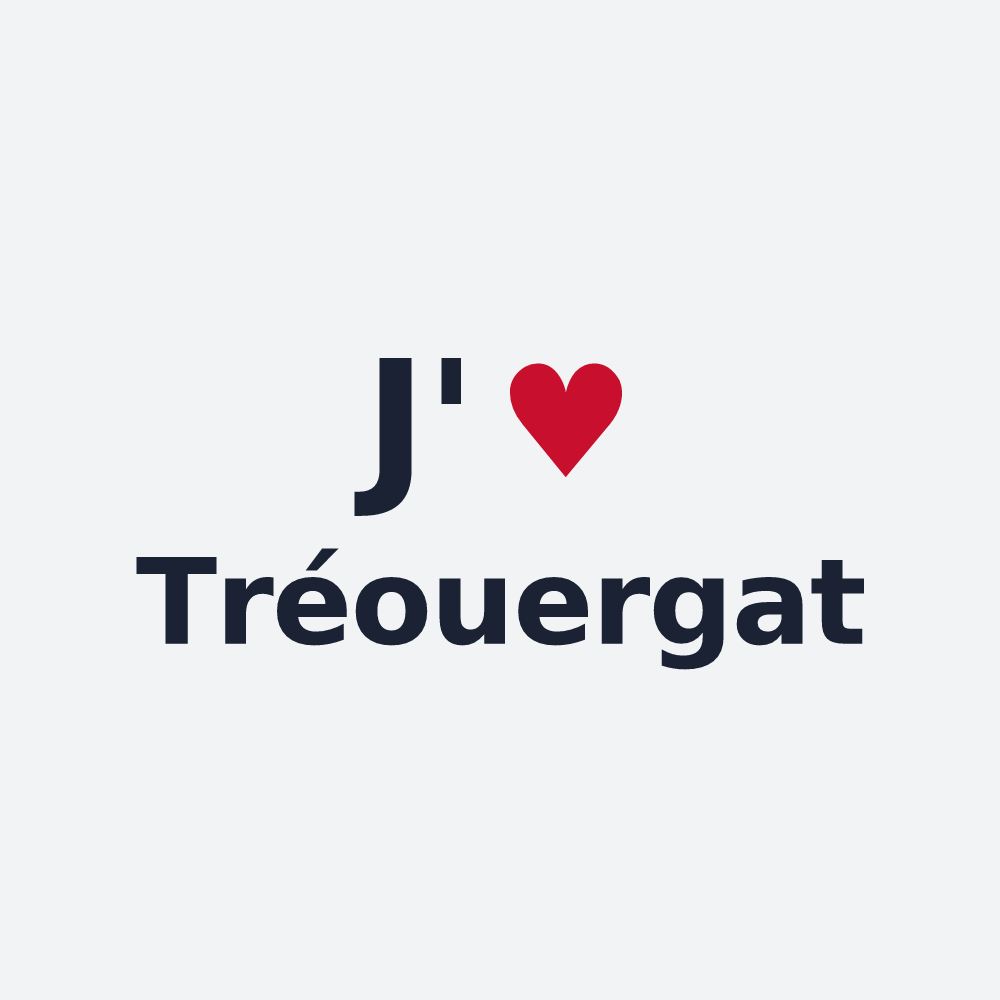 Poster personnalisé Tréouergat — design J'aime Tréouergat