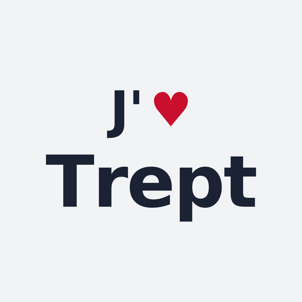 Poster personnalisé Trept — design J'aime Trept