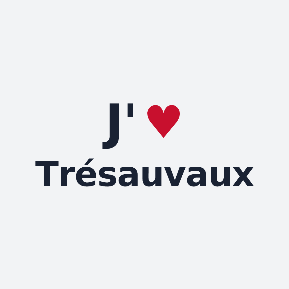 Poster personnalisé Trésauvaux — design J'aime Trésauvaux