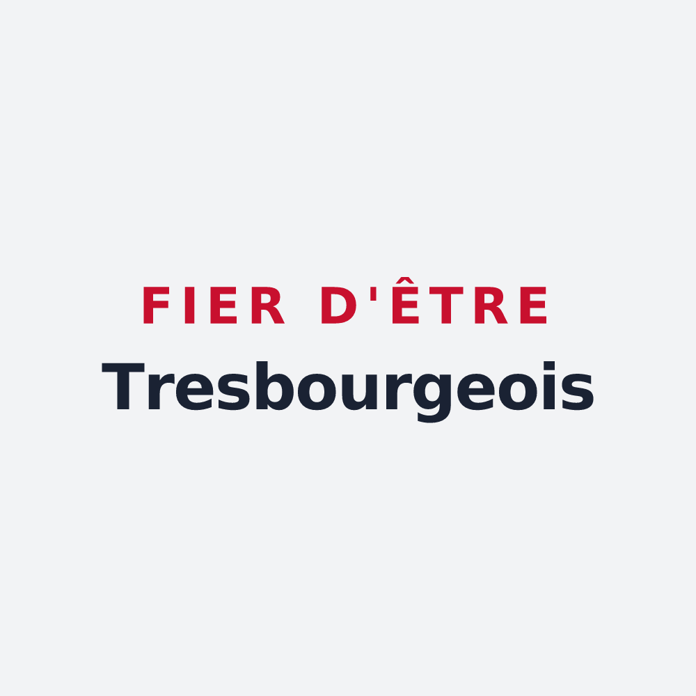 Poster « Fier d'être Tresbourgeois » — design pour Tresbœuf