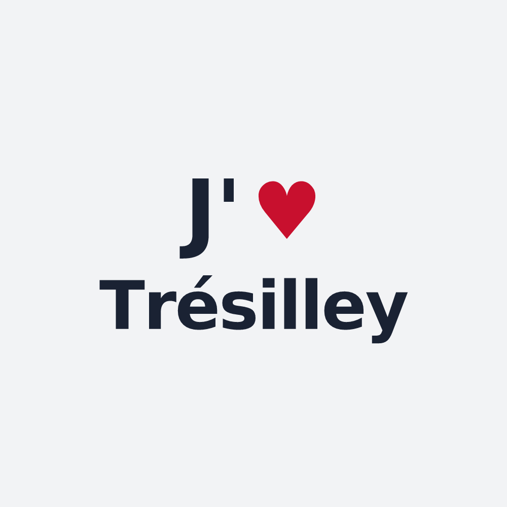 Poster personnalisé Trésilley — design J'aime Trésilley