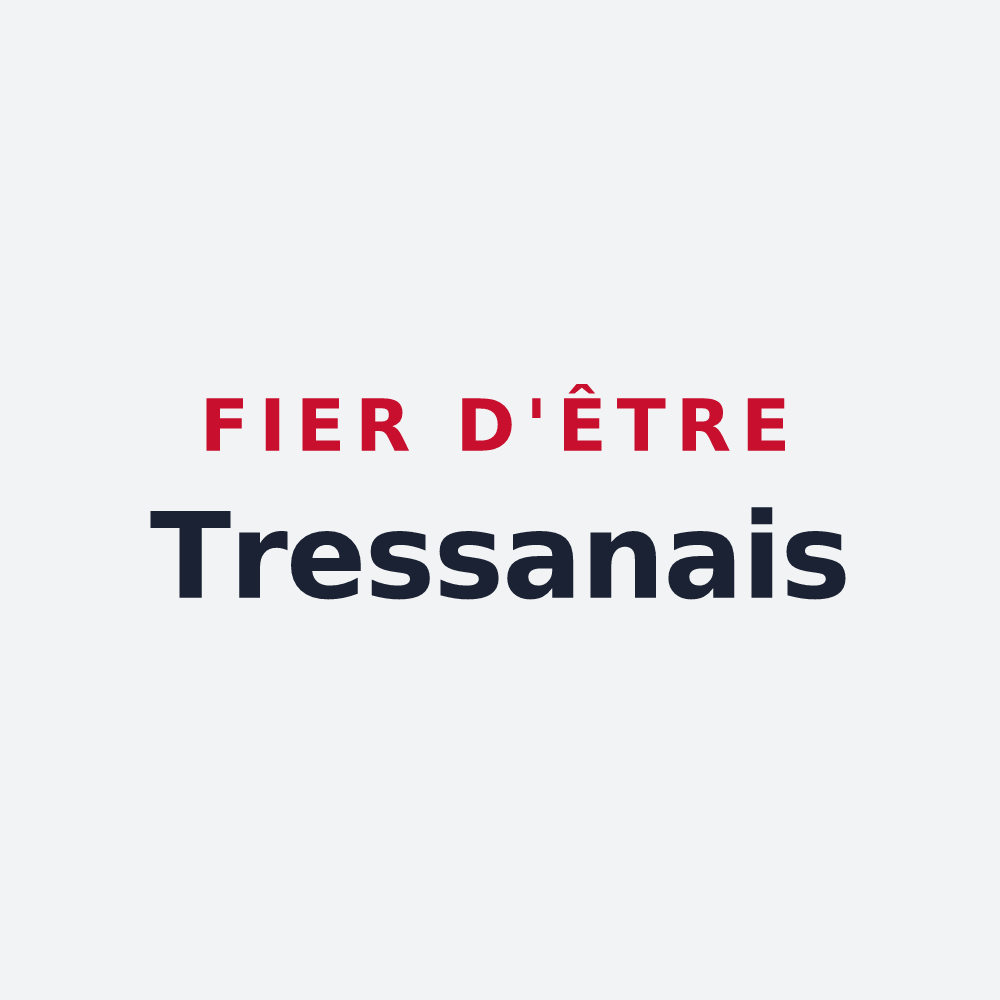 Poster « Fier d'être Tressanais » — design pour Tressan