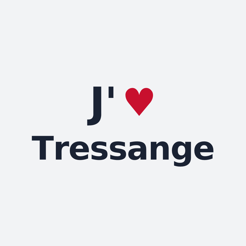 Poster personnalisé Tressange — design J'aime Tressange