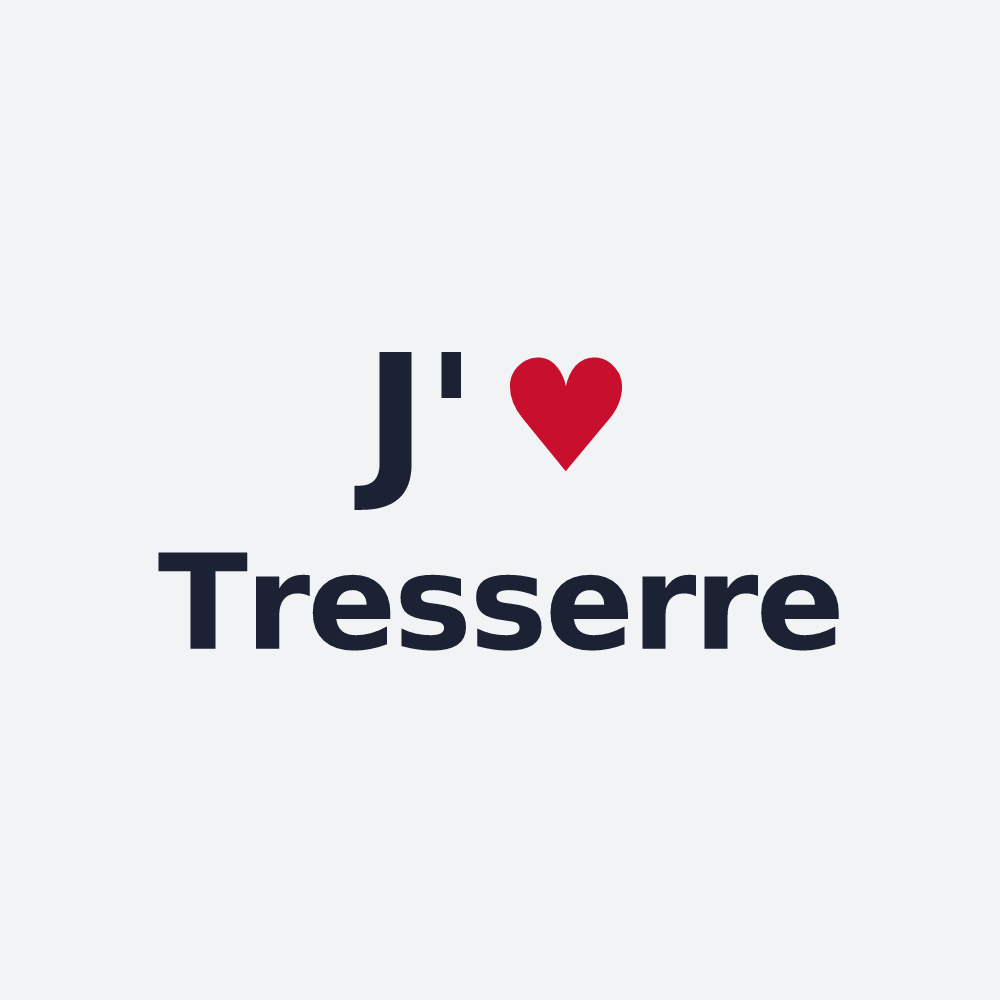 Poster personnalisé Tresserre — design J'aime Tresserre