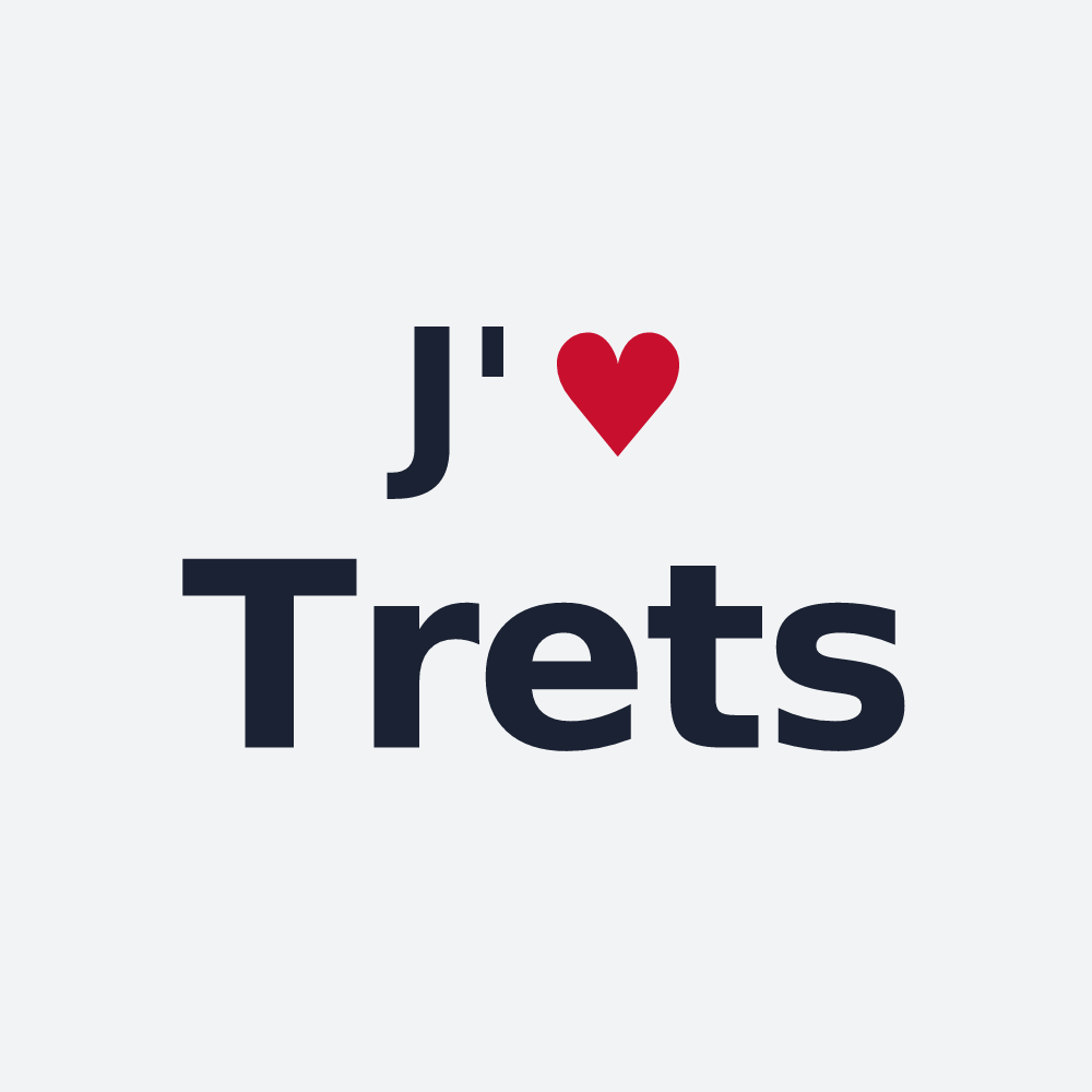 Poster personnalisé Trets — design J'aime Trets