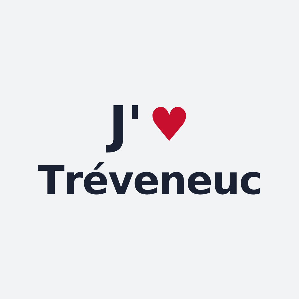 Poster personnalisé Tréveneuc — design « J'aime Tréveneuc » imprimé sur le poster