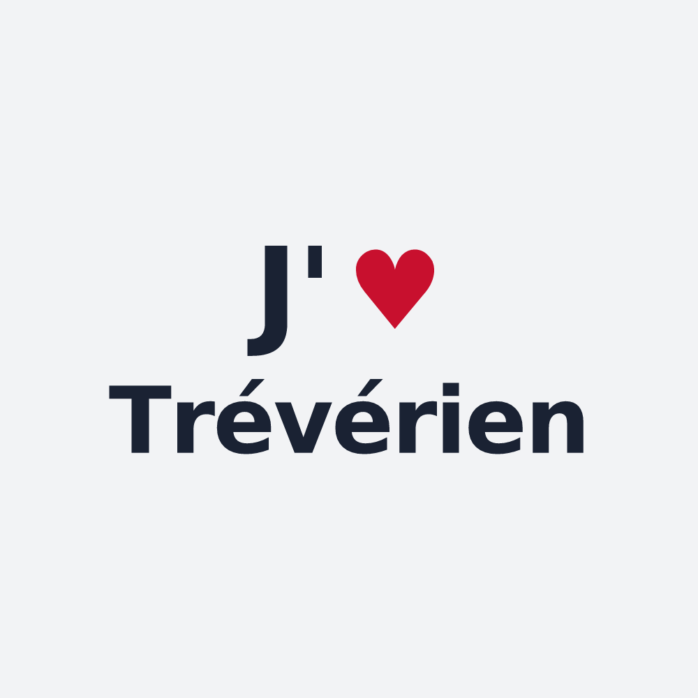 Poster personnalisé Trévérien — design J'aime Trévérien