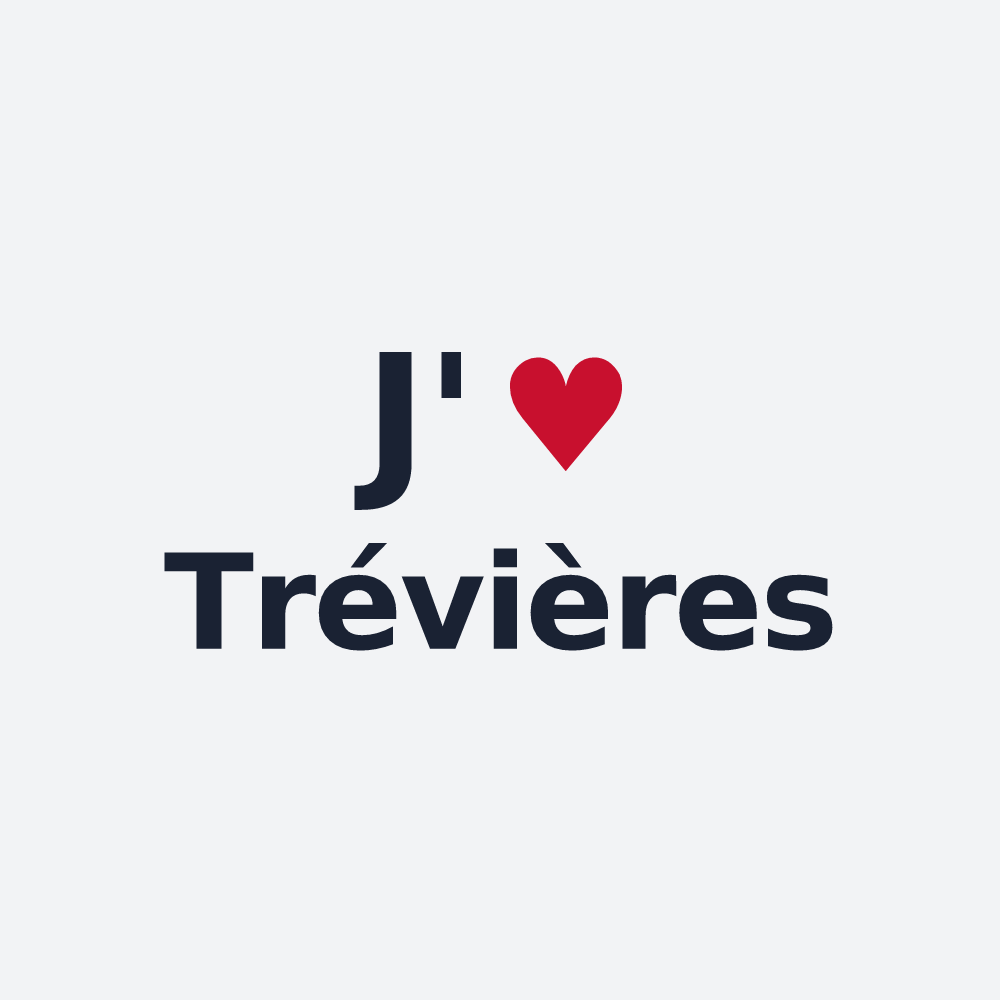 Poster personnalisé Trévières — design J'aime Trévières