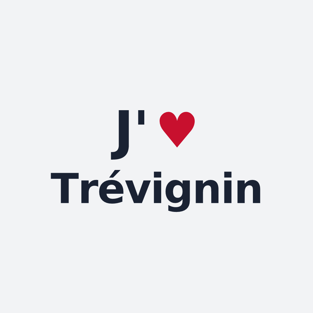 Poster personnalisé Trévignin — design J'aime Trévignin