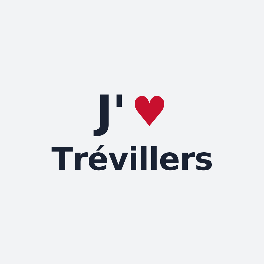 Poster personnalisé Trévillers — design J'aime Trévillers