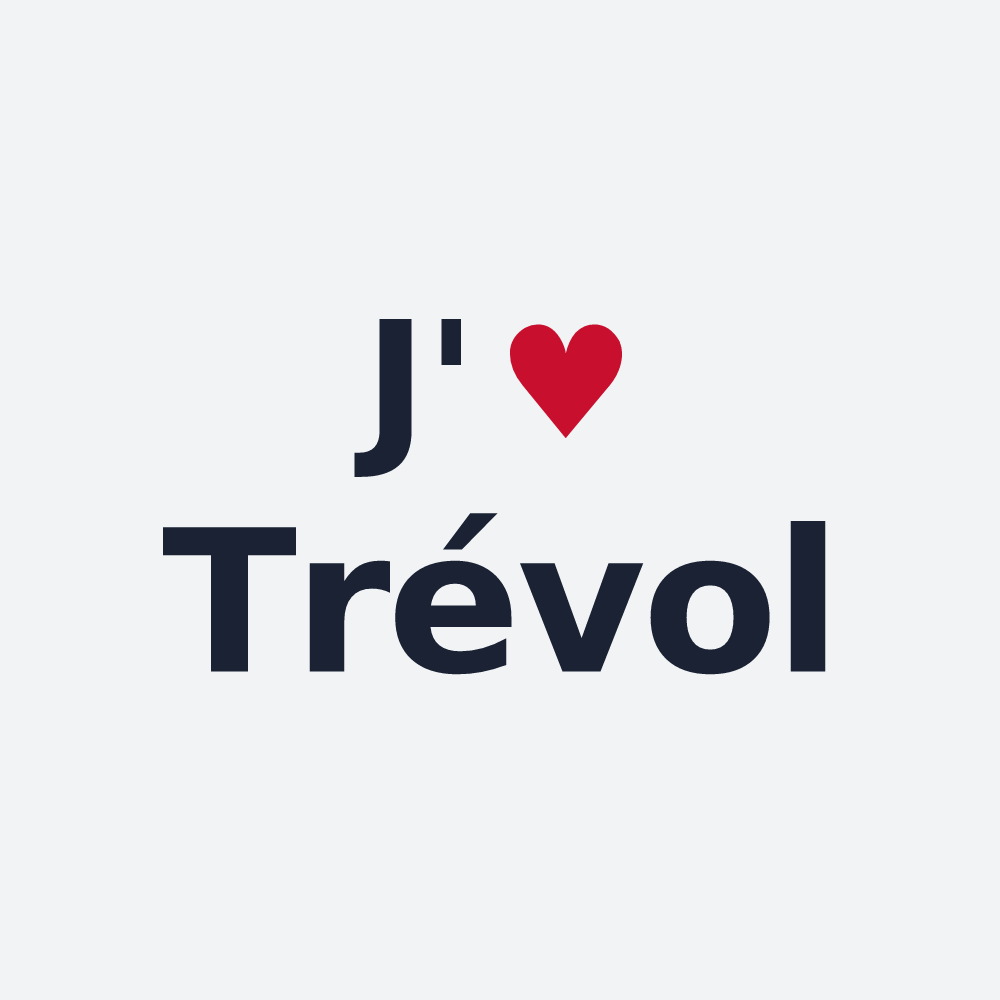Poster personnalisé Trévol — design J'aime Trévol