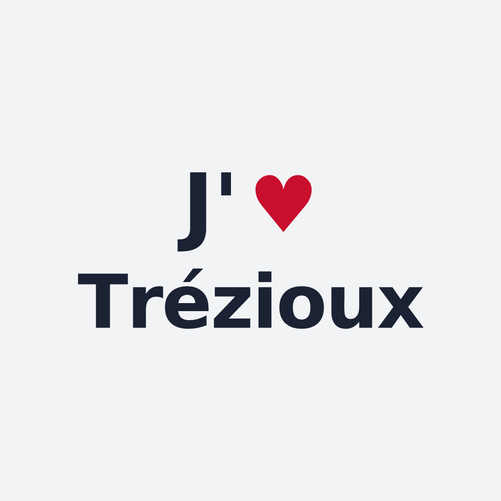 Poster personnalisé Trézioux — design J'aime Trézioux