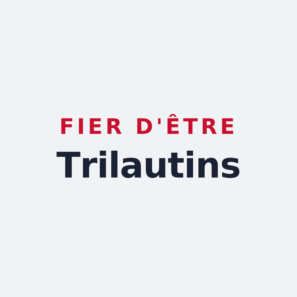 Poster « Fier d'être Trilautins » — design pour Triac-Lautrait