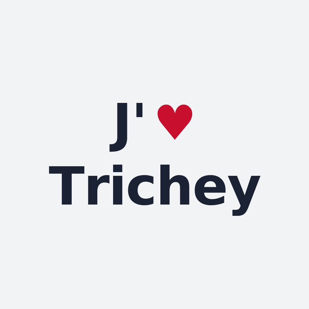 Poster personnalisé Trichey — design J'aime Trichey