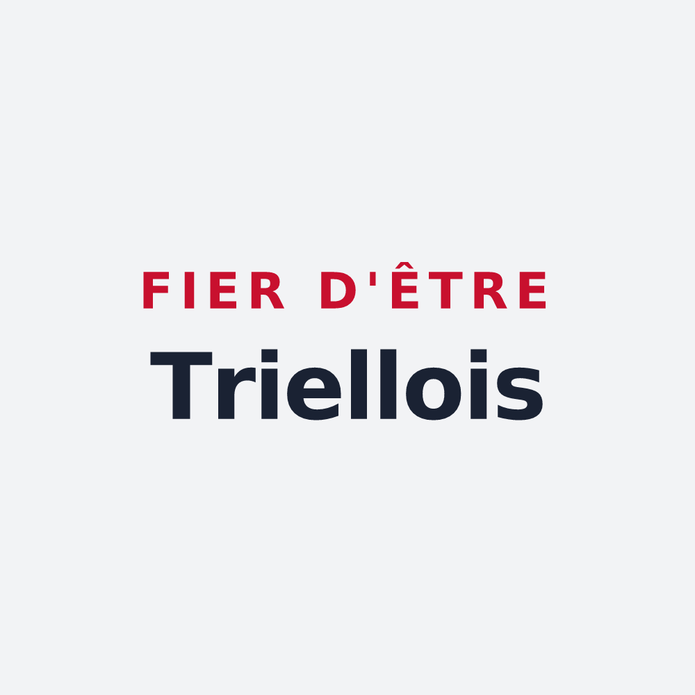 Poster « Fier d'être Triellois » — design pour Triel-sur-Seine