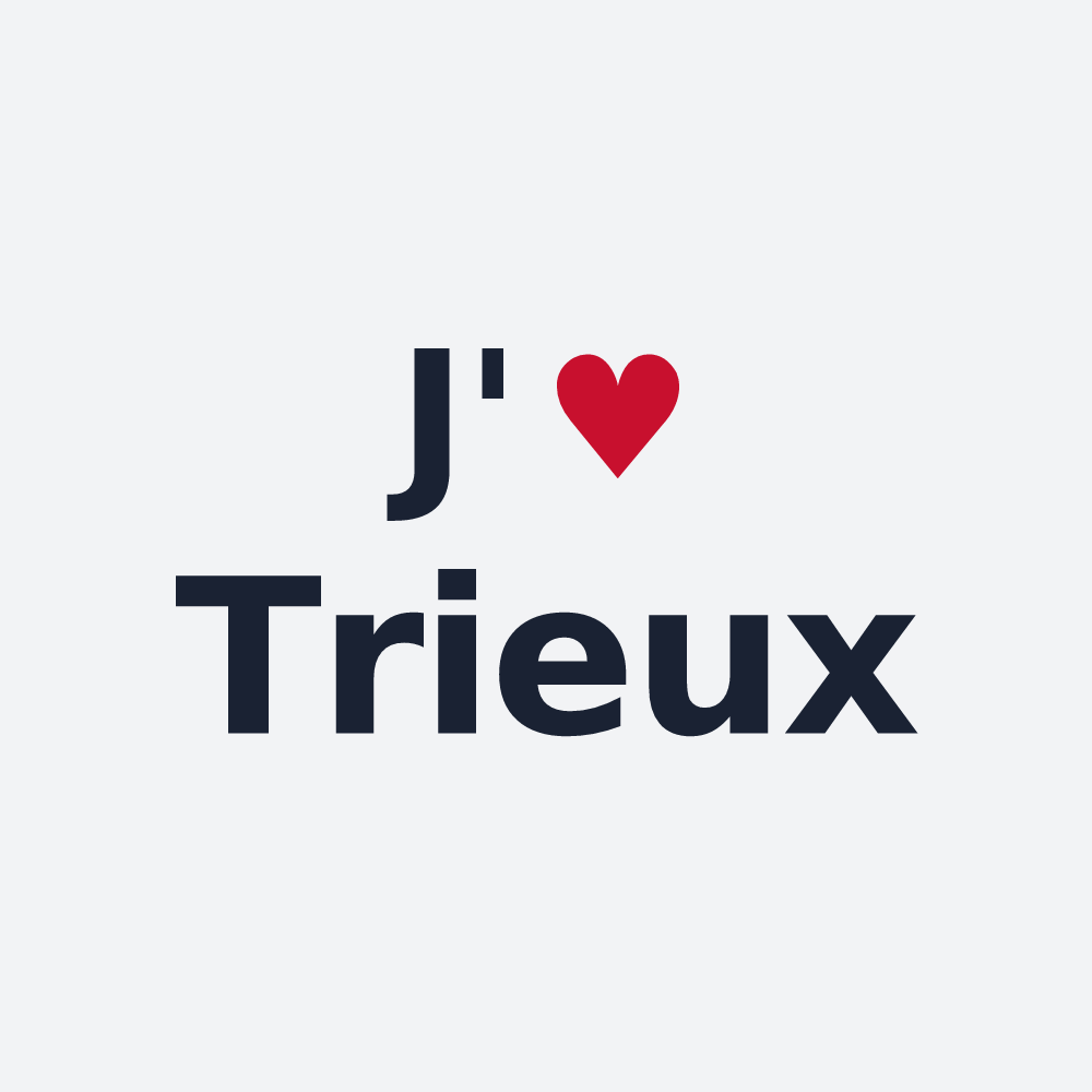 Poster personnalisé Trieux — design « J'aime Trieux » imprimé sur le poster