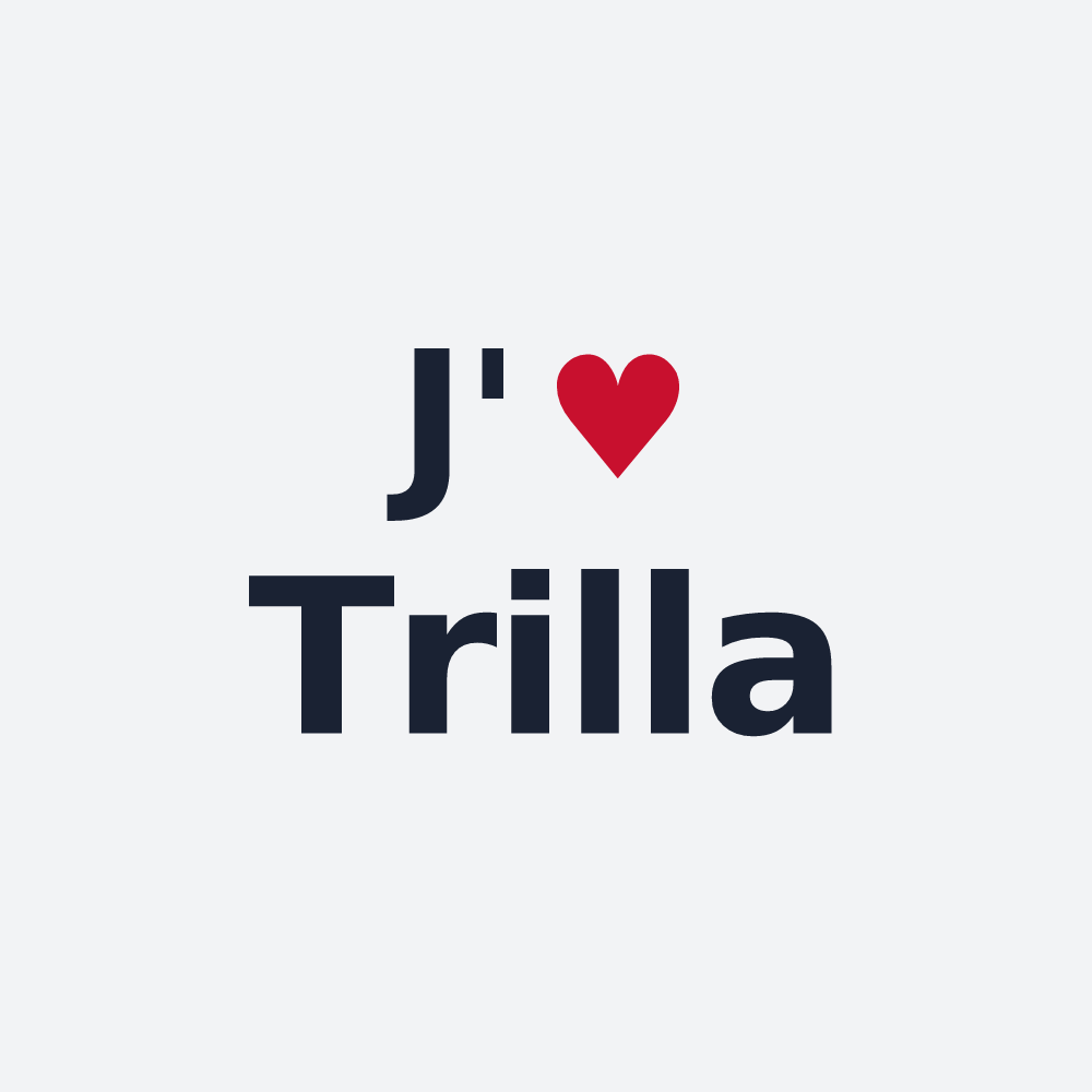 Poster personnalisé Trilla — design J'aime Trilla