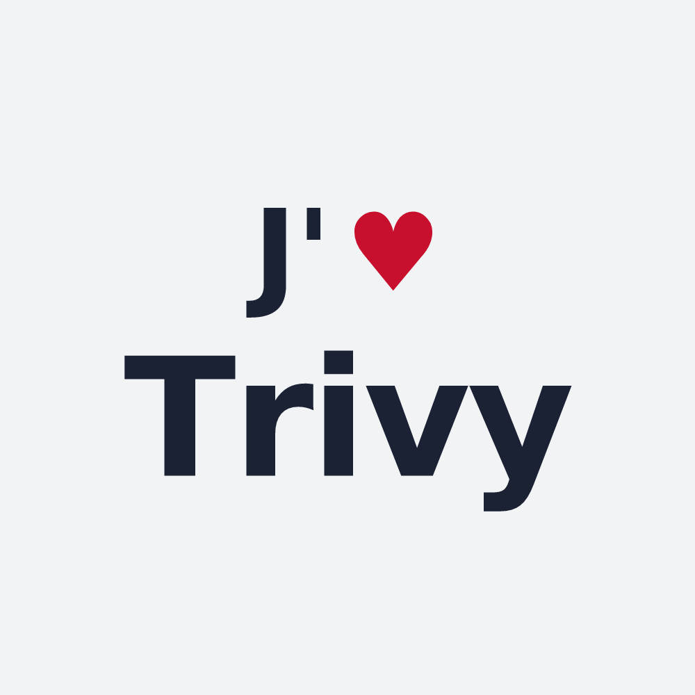 Poster personnalisé Trivy — design J'aime Trivy