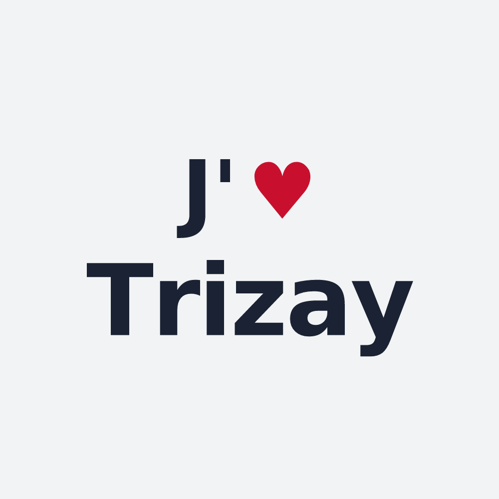 Poster personnalisé Trizay — design J'aime Trizay