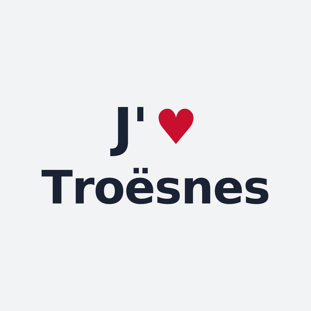 Poster personnalisé Troësnes — design J'aime Troësnes