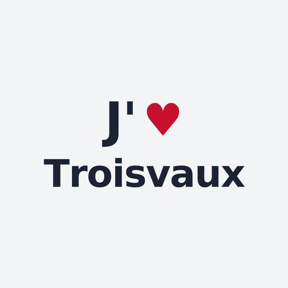 Poster personnalisé Troisvaux — design J'aime Troisvaux