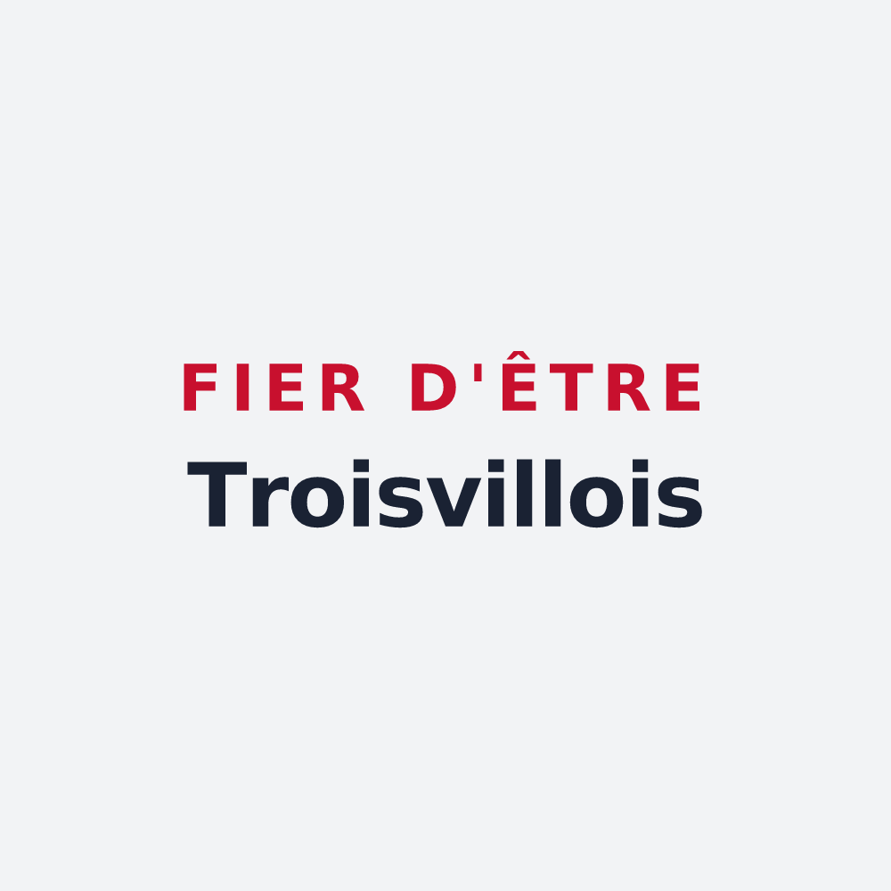 Poster « Fier d'être Troisvillois » — design pour Troisvilles