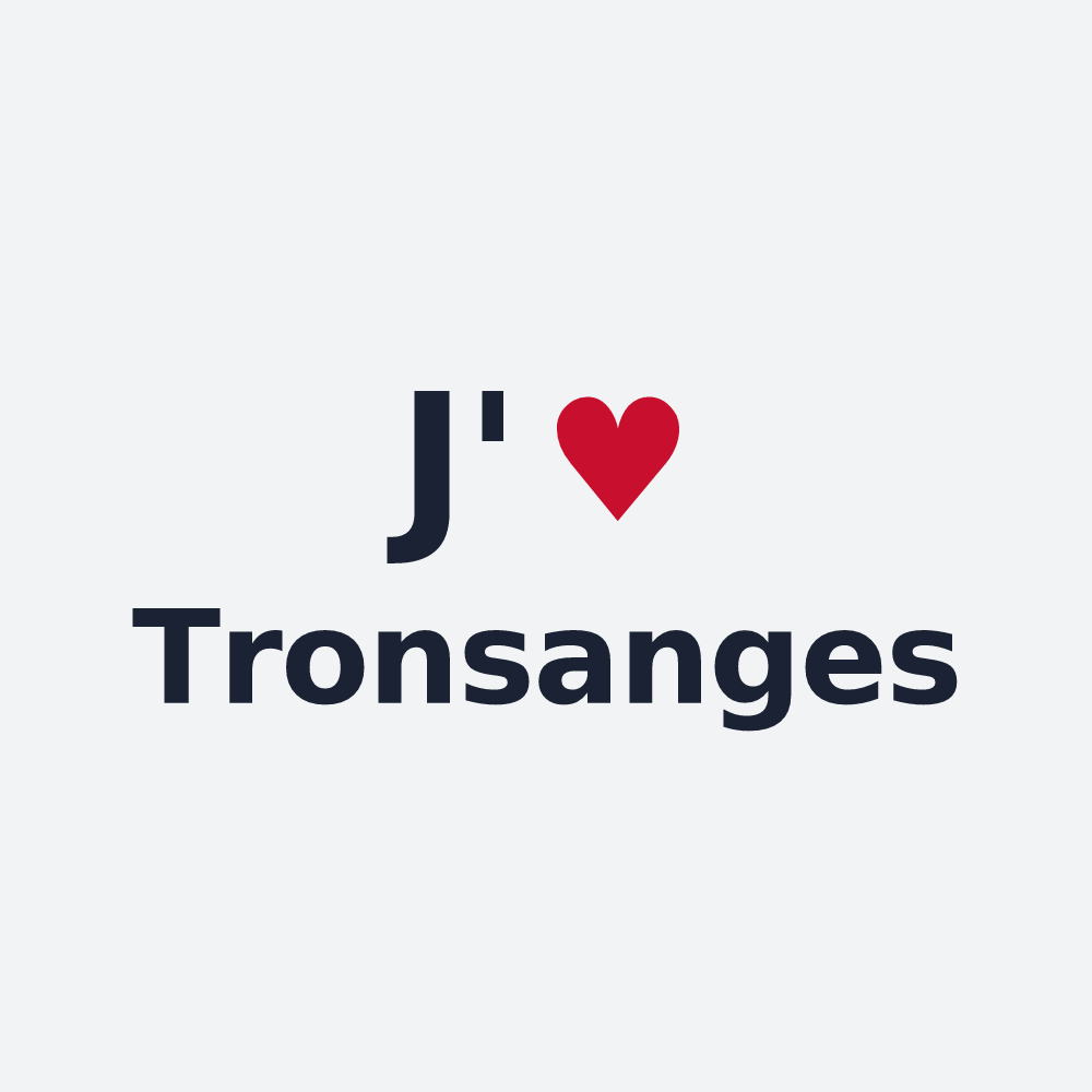 Poster personnalisé Tronsanges — design J'aime Tronsanges