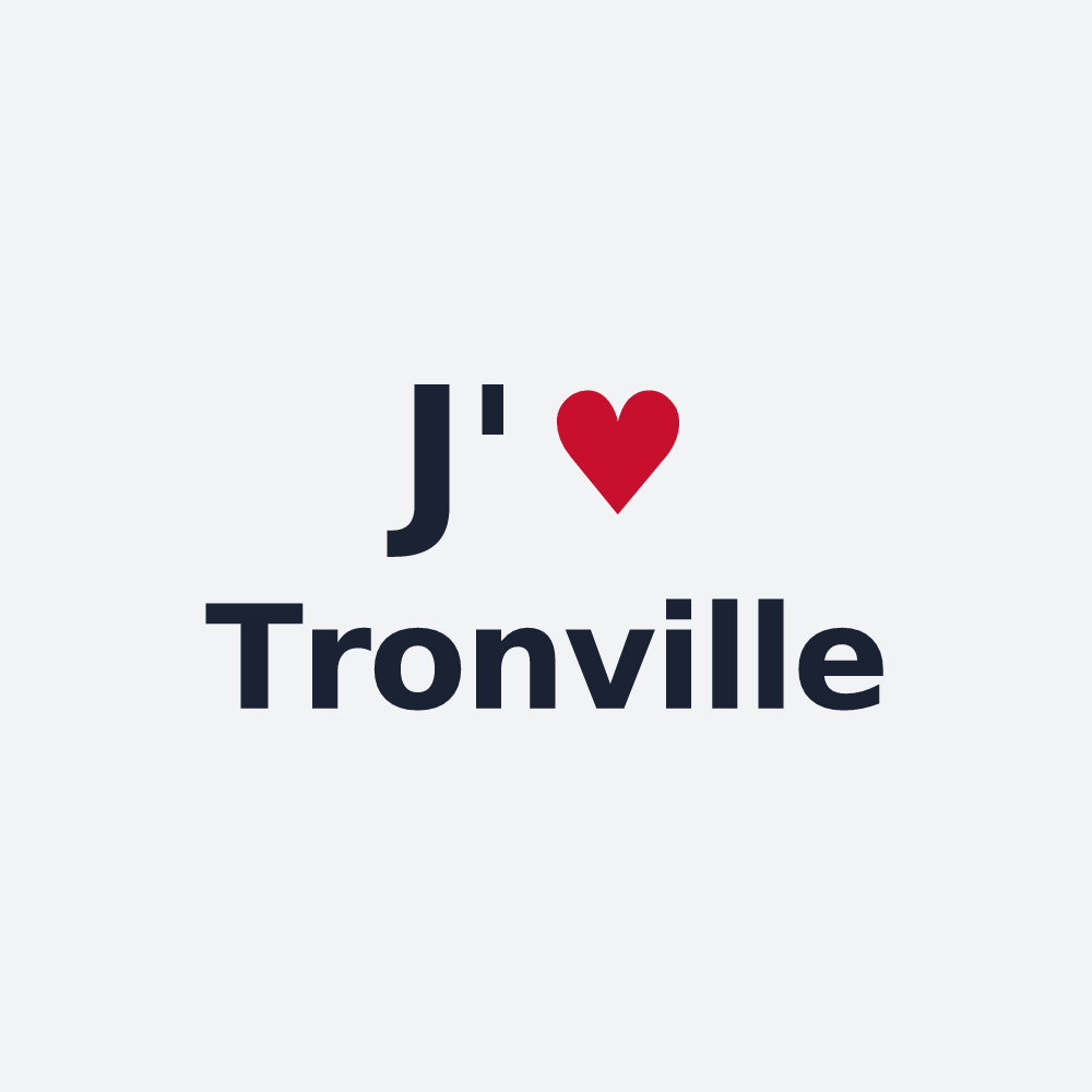 Poster personnalisé Tronville — design J'aime Tronville