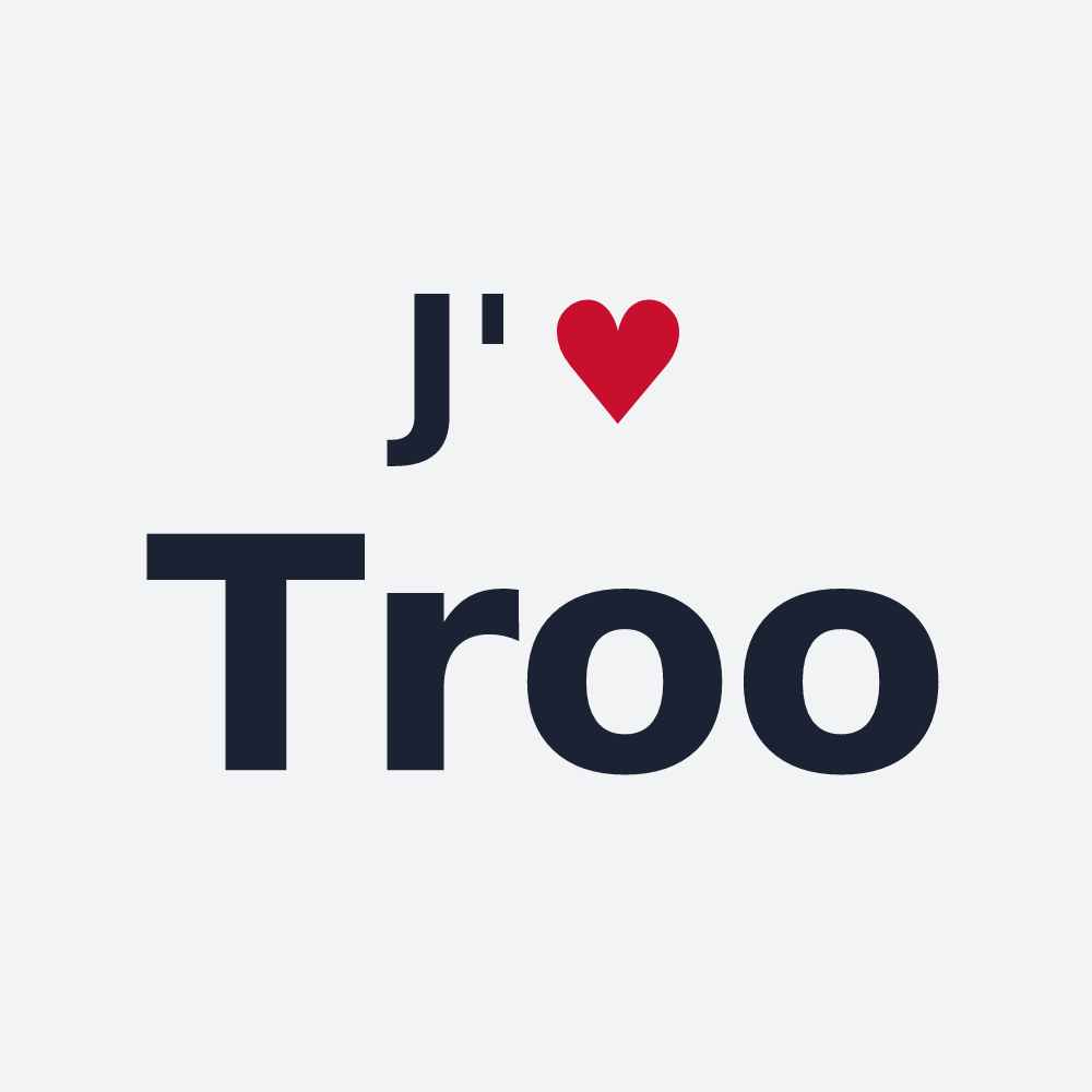 Poster personnalisé Troo — design J'aime Troo