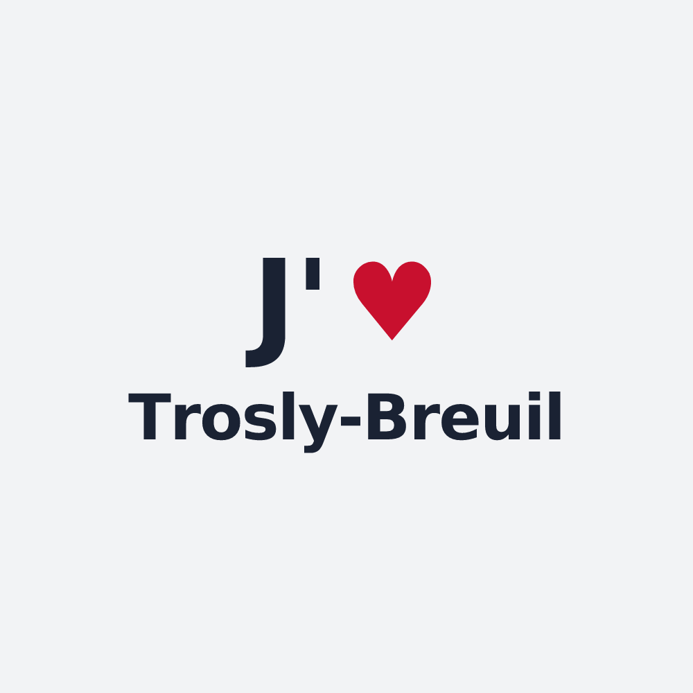 Poster personnalisé Trosly-Breuil — design J'aime Trosly-Breuil