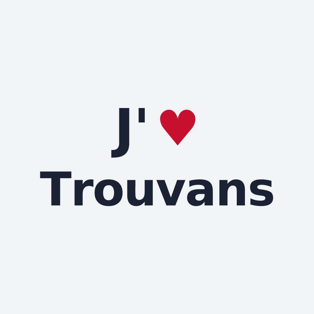 Poster personnalisé Trouvans — design J'aime Trouvans
