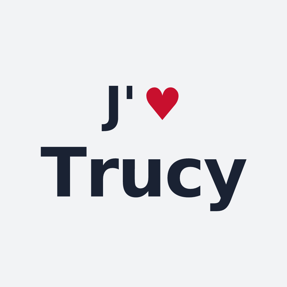 Poster personnalisé Trucy — design J'aime Trucy