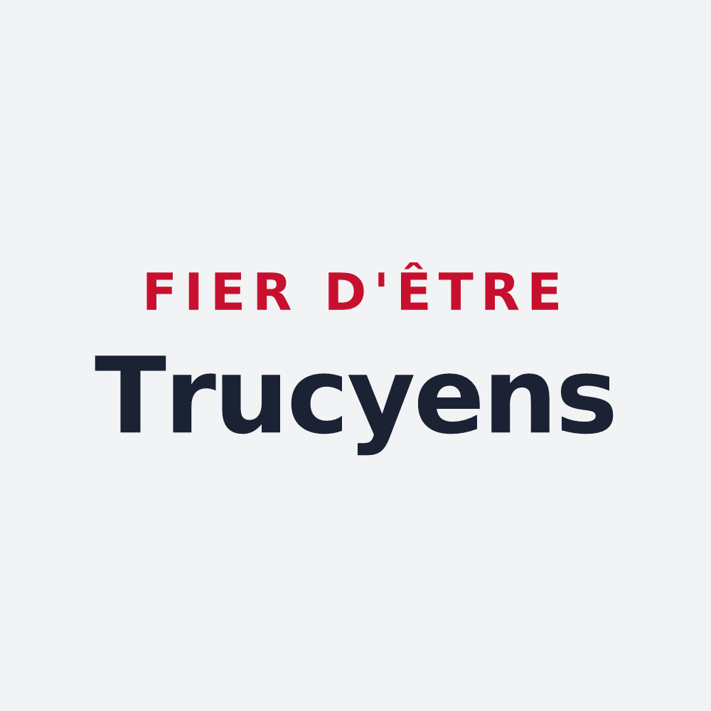 Poster « Fier d'être Trucyens » — design pour Trucy