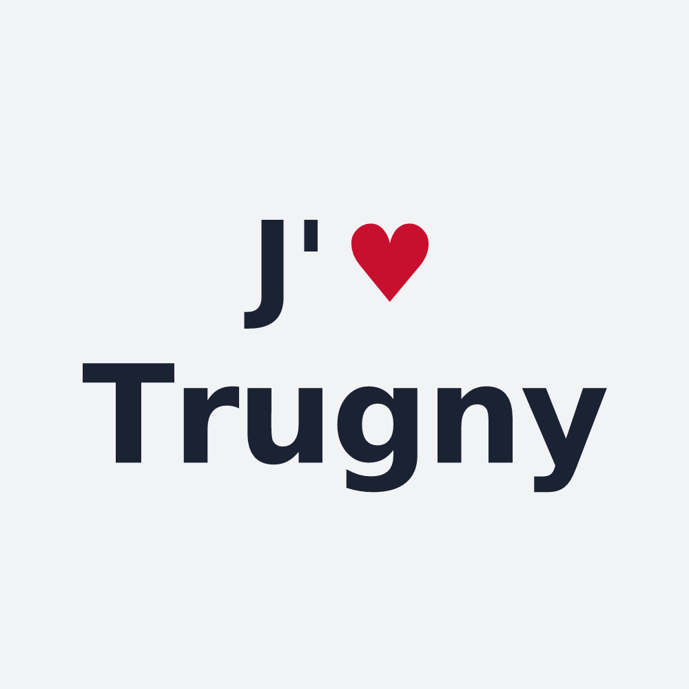Poster personnalisé Trugny — design J'aime Trugny