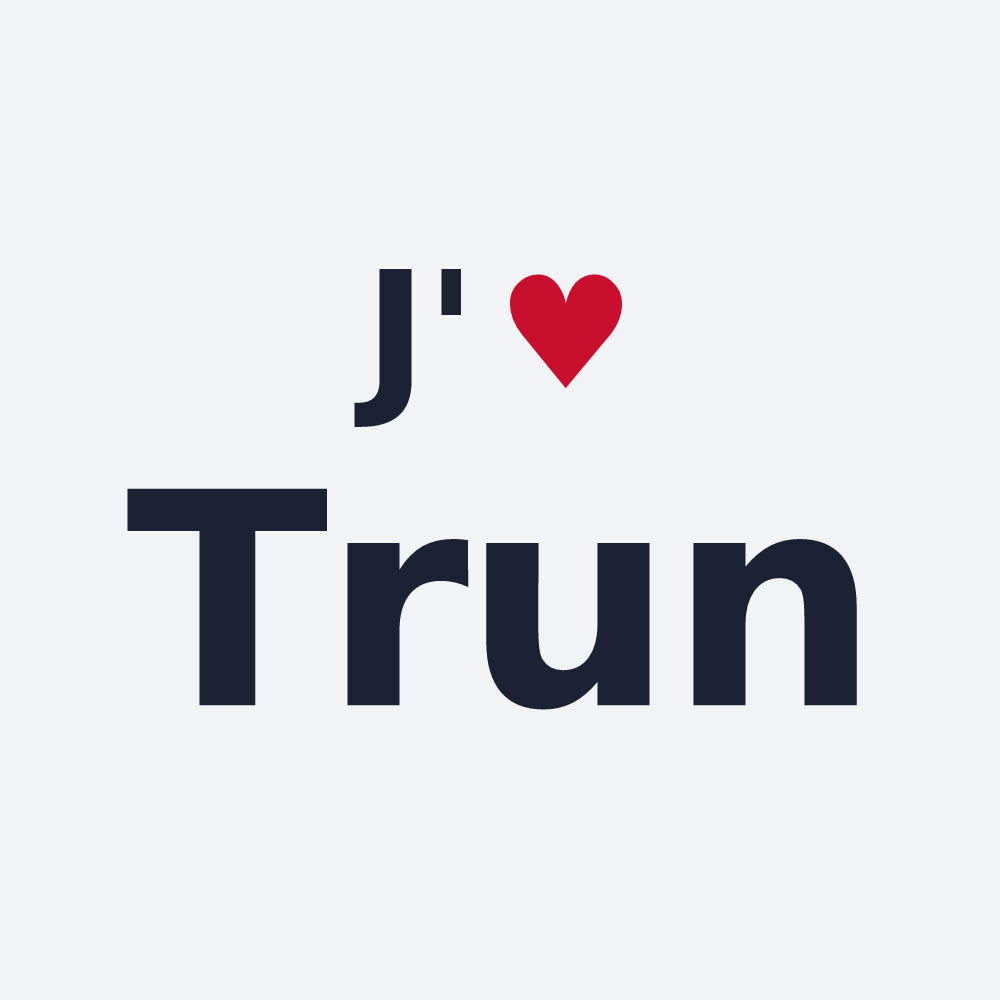Poster personnalisé Trun — design J'aime Trun
