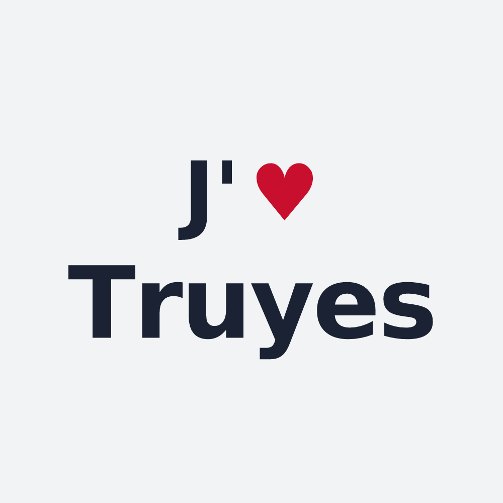 Poster personnalisé Truyes — design J'aime Truyes
