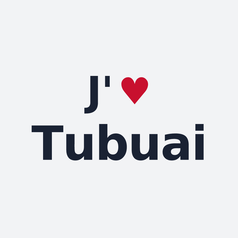 Poster personnalisé Tubuai — design J'aime Tubuai