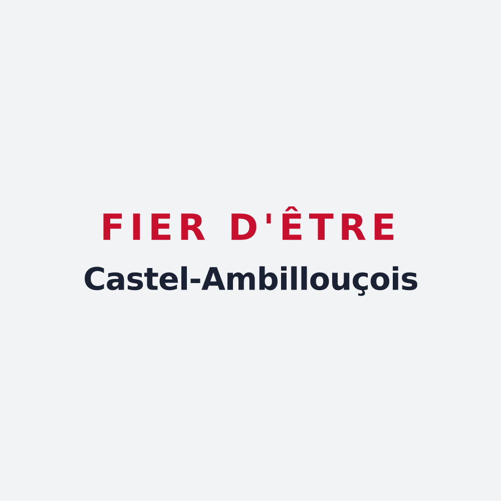 Poster « Fier d'être Castel-Ambillouçois » — design pour Tuffalun