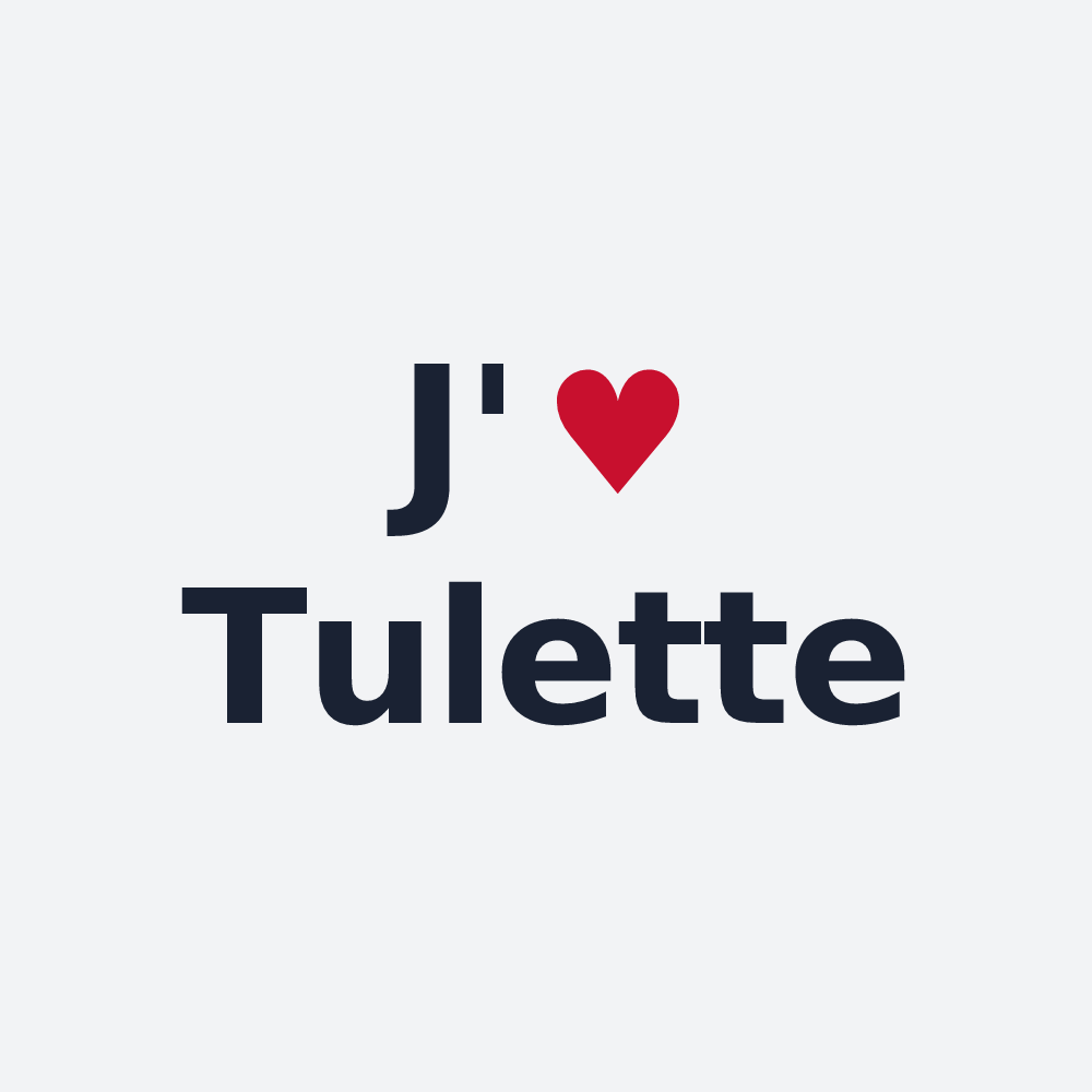 Poster personnalisé Tulette — design J'aime Tulette