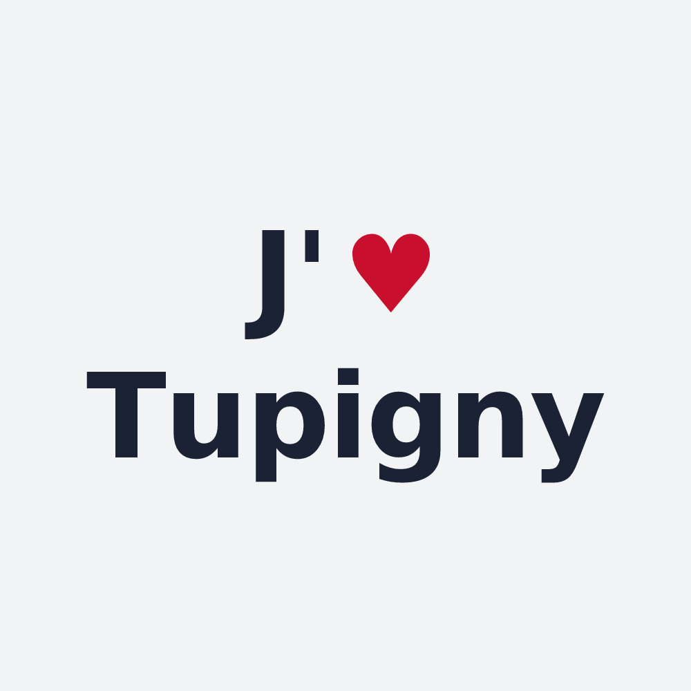 Poster personnalisé Tupigny — design J'aime Tupigny