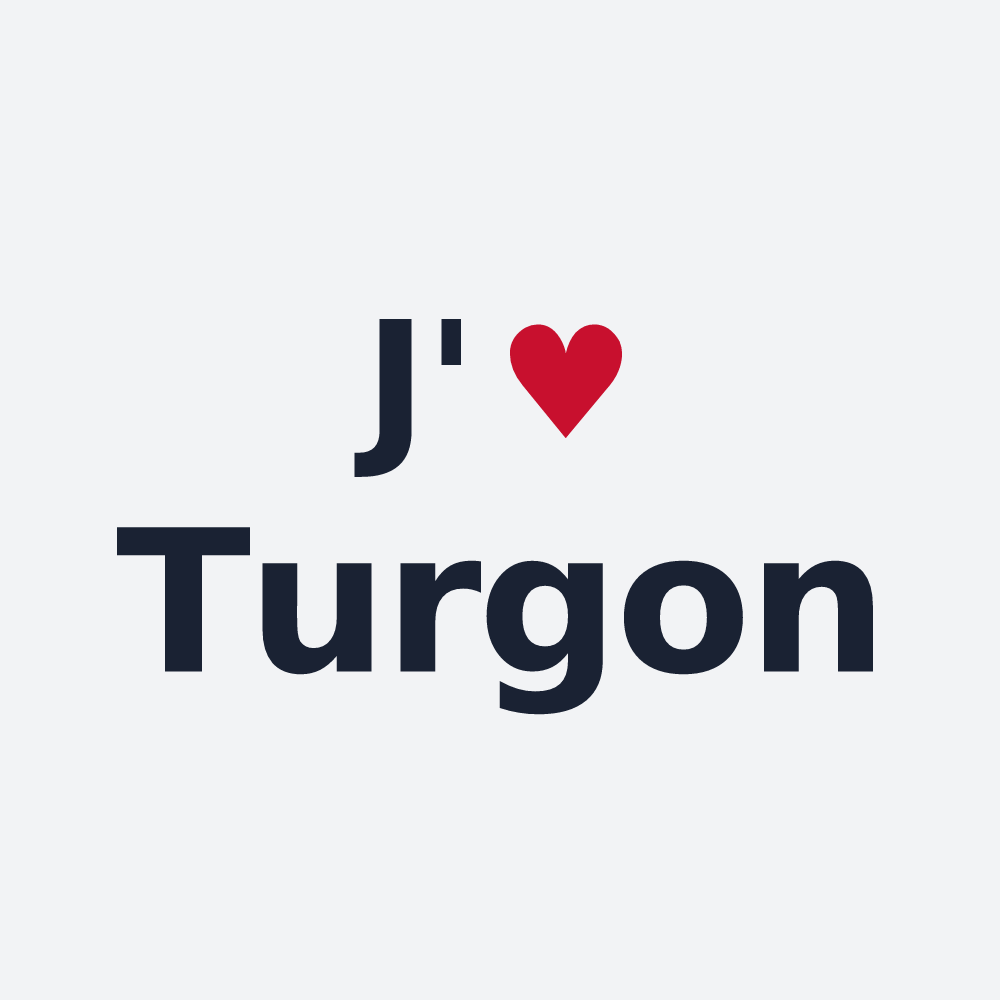 Poster personnalisé Turgon — design J'aime Turgon