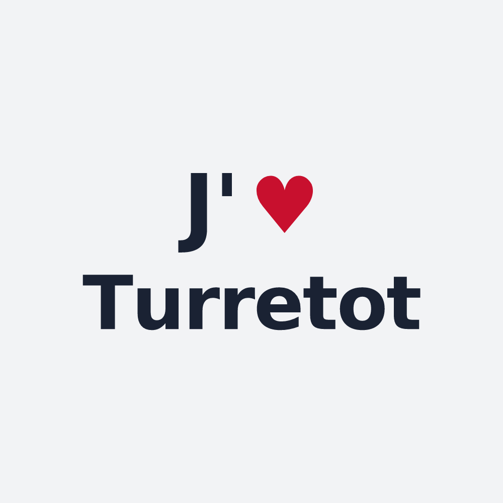 Poster personnalisé Turretot — design J'aime Turretot