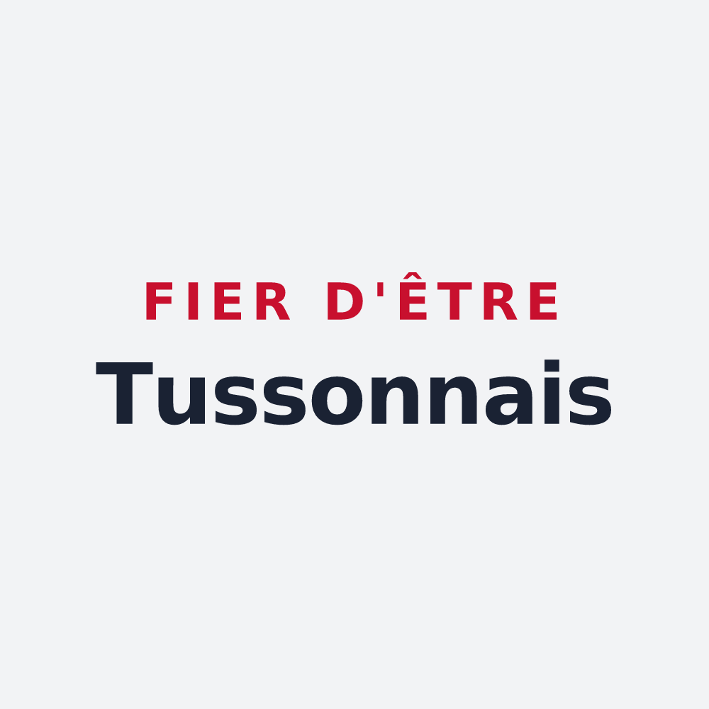 Poster « Fier d'être Tussonnais » — design pour Tusson